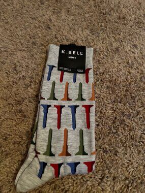 K. Bell men's golf tee socks NWT size 10-13